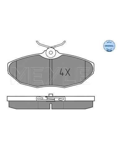 Juego de pastillas de freno Tras. Meyle 252419017 - Juego de pastillas de freno MEYLE-ORIGINAL Quality