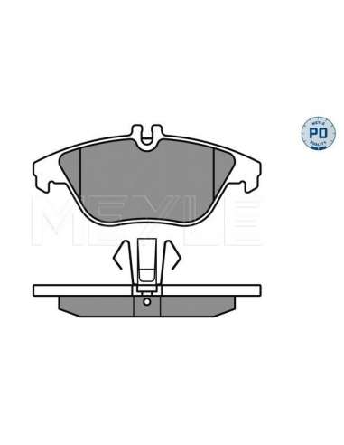 Juego de pastillas de freno Tras. Meyle 025 242 5317/PD - Juego de pastillas de freno MEYLE-PD Quality