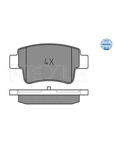 Juego de pastillas de freno Tras. Meyle 252434917 - Juego de pastillas de freno MEYLE-ORIGINAL Quality