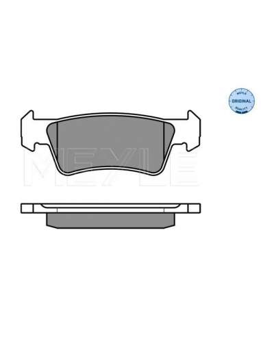 Juego de pastillas de freno Tras. Meyle 025 243 6719/W - Juego de pastillas de freno MEYLE-ORIGINAL Quality