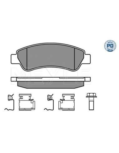 Juego de pastillas de freno Tras. Meyle 025 244 6519/PD - Juego de pastillas de freno MEYLE-PD Quality