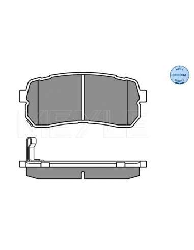 Juego de pastillas de freno Tras. Meyle 025 245 5915/W - Juego de pastillas de freno MEYLE-ORIGINAL Quality