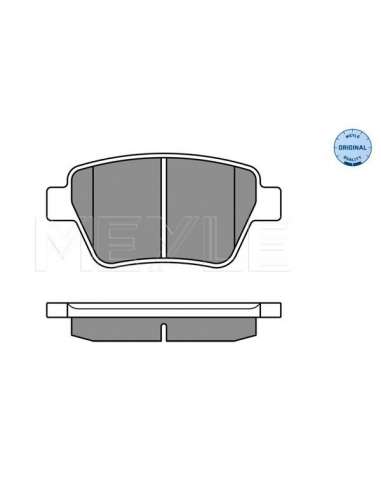 Juego de pastillas de freno Tras. Meyle 252456317 - Juego de pastillas de freno MEYLE-ORIGINAL Quality