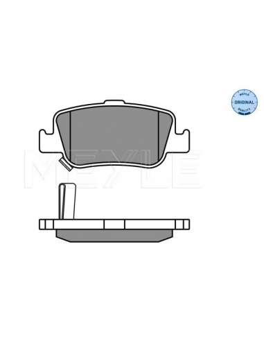 Juego de pastillas de freno Tras. Meyle 025 246 6415/W - Juego de pastillas de freno MEYLE-ORIGINAL Quality