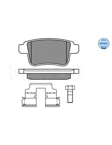 Juego de pastillas de freno Tras. Meyle 252469216 - Juego de pastillas de freno MEYLE-ORIGINAL Quality