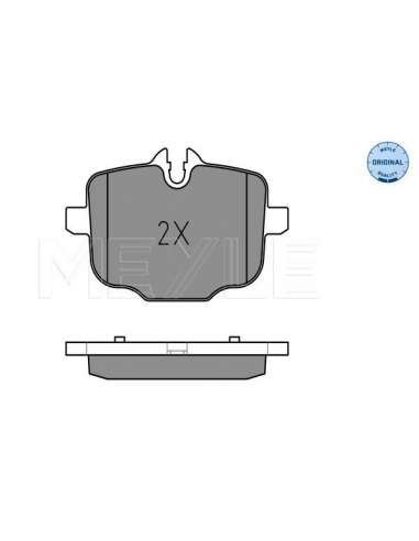 Juego de pastillas de freno Tras. Meyle 252470318 - Juego de pastillas de freno MEYLE-ORIGINAL Quality