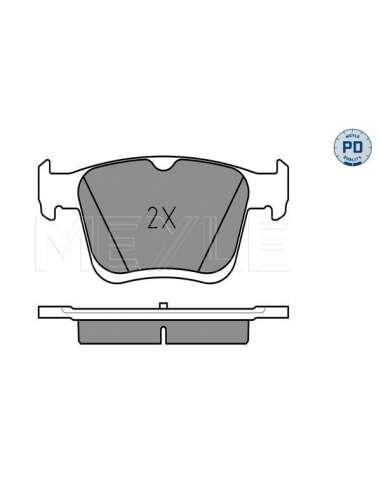 Juego de pastillas de freno Tras. Meyle 025 250 0816/PD - Juego de pastillas de freno MEYLE-PD Quality