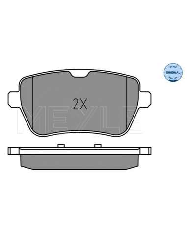 Juego de pastillas de freno Tras. Meyle 252507119 - Juego de pastillas de freno MEYLE-ORIGINAL Quality