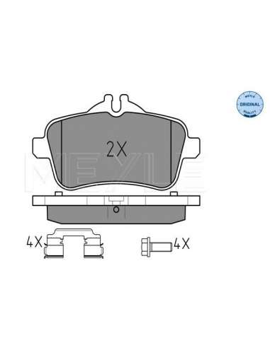 Juego de pastillas de freno Tras. Meyle 252521516 - Juego de pastillas de freno MEYLE-ORIGINAL Quality