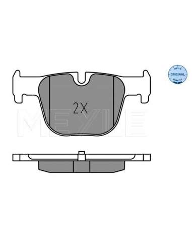 Juego de pastillas de freno Tras. Meyle 252551417 - Juego de pastillas de freno MEYLE-ORIGINAL Quality