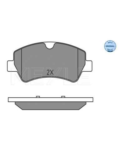 Juego de pastillas de freno Tras. Meyle 252560418 - Juego de pastillas de freno MEYLE-ORIGINAL Quality