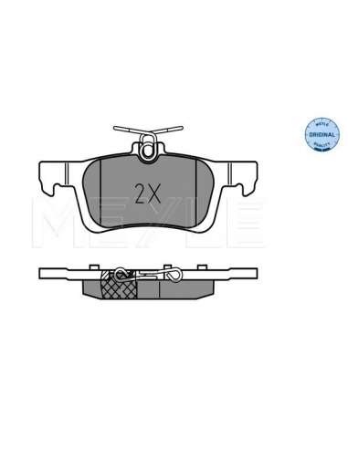 Juego de pastillas de freno Tras. Meyle 252584116 - Juego de pastillas de freno MEYLE-ORIGINAL Quality
