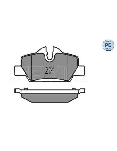Juego de pastillas de freno Tras. Meyle 025 259 8016/PD - Juego de pastillas de freno MEYLE-PD Quality