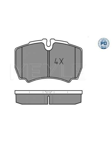 Juego de pastillas de freno Tras. Meyle 025 291 2320/PD - Juego de pastillas de freno MEYLE-PD Quality