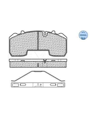 Juego de pastillas de freno Tras. Meyle 252916530 - Juego de pastillas de freno MEYLE-ORIGINAL Quality