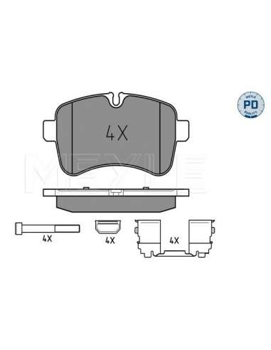Juego de pastillas de freno Tras. Meyle 025 292 3221/PD - Juego de pastillas de freno MEYLE-PD Quality
