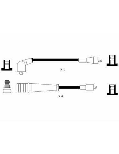 Juego de cables de encendido Ngk 0566 - RC-CT406 NGK566JGO.CABLES