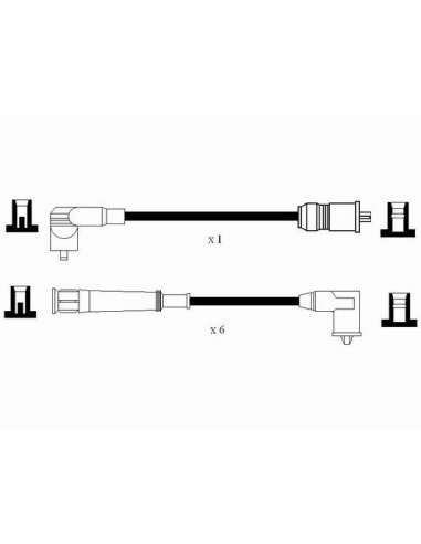 Juego de cables de encendido Ngk 0577 - RC-BW233 NGK577JGO.CABLES