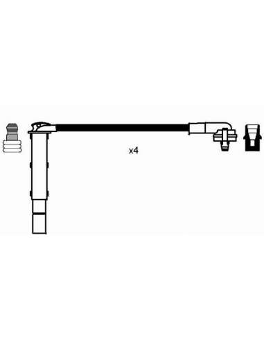 Juego de cables de encendido Ngk 0640 - RC-FD545 NGK640JGO.CABLES