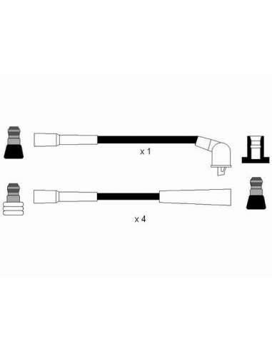 Juego de cables de encendido Ngk 0701 - RC-FT454 NGK701JGO.CABLES