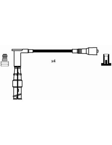 Juego de cables de encendido Ngk 0738 - RC-MB203 NGK738JGO.CABLES