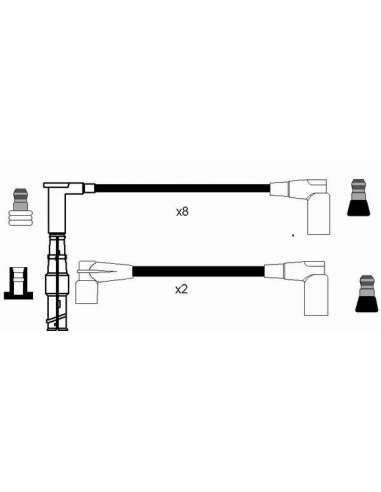 Juego de cables de encendido Ngk 0747 - RC-MB212 NGK747JGO.CABLES