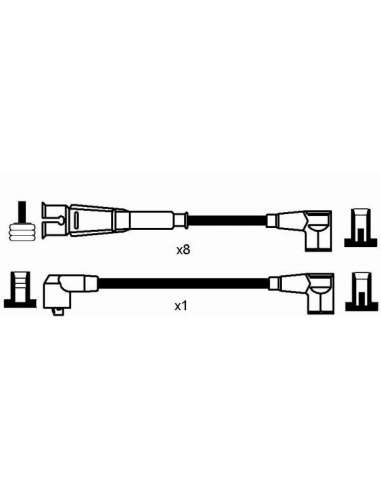 Juego de cables de encendido Ngk 0751 - RC-MB216 NGK751JGO.CABLES