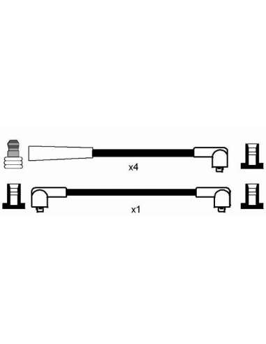Juego de cables de encendido Ngk 0759 - RC-MX401 NGK759JGO.CABLES