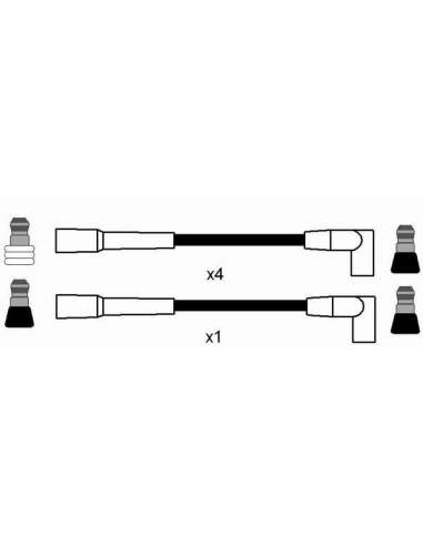 Juego de cables de encendido Ngk 0778 - RC-OP408 NGK778JGO.CABLES
