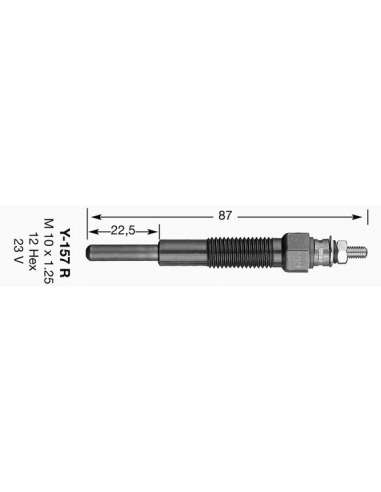 Bujía de precalentamiento Ngk 2029 - Y-157R NGKCALENTADOR MET. D-Power