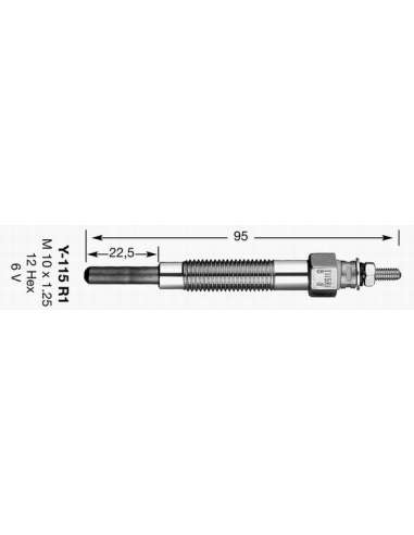 Bujía de precalentamiento Ngk 2161 - Y-115R1 CALENTADORES NGK D-Power