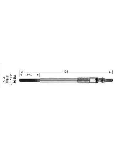 Bujía de precalentamiento Ngk 5207 - CALENTADOR NGK DP-73 D-Power