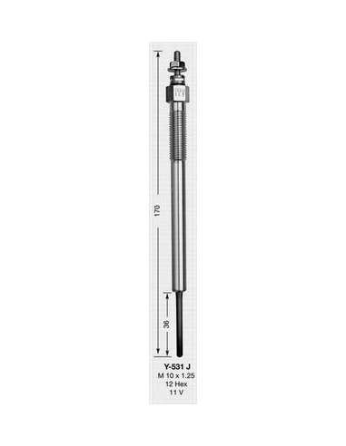 Bujía de precalentamiento Ngk 5467 - Y-531J NGKCALENTADOR MET. D-Power