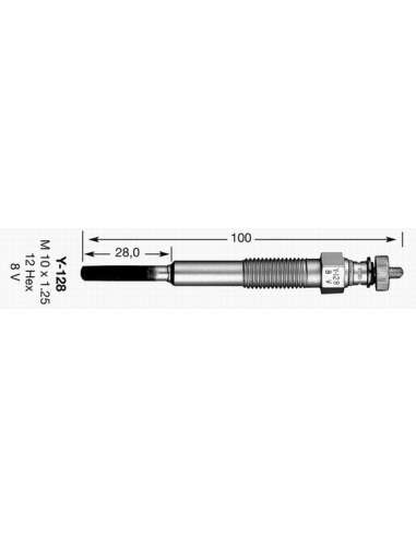 Bujía de precalentamiento Ngk 6426 - Y-128 NGKCALENTADOR MET. D-Power