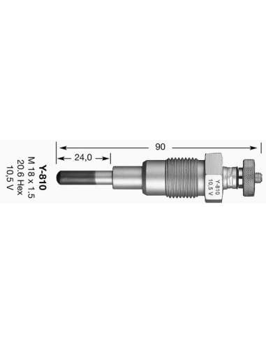 Bujía de precalentamiento Ngk 6929 - Y-810 NGKCALENTADOR MET. D-Power