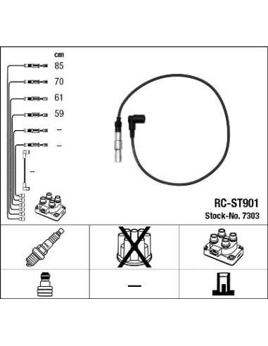 Juego de cables de encendido Ngk 7303 - RC-ST901 NGKJGO.CABLES