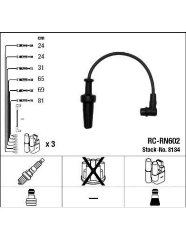 Juego de cables de encendido Ngk 8184 - RC-RN602 NGKJGO.CABLES