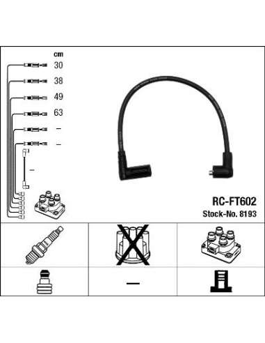 Juego de cables de encendido Ngk 8193 - RC-FT602 NGKJGO.CABLES