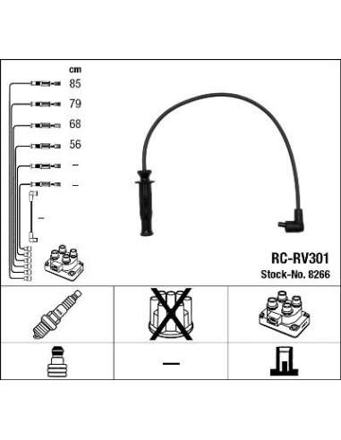 Juego de cables de encendido Ngk 8266 - RC-RV301 NGKJGO.CABLES