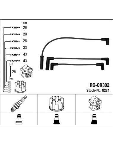Juego de cables de encendido Ngk 8284 - RC-CR302 NGKJGO.CABLES