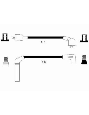 Juego de cables de encendido Ngk 8287 - RC-CR305 NGKJGO.CABLES