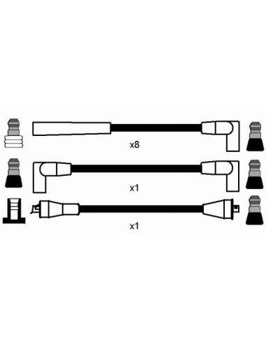 Juego de cables de encendido Ngk 8288 - RC-CR306 NGKJGO.CABLES