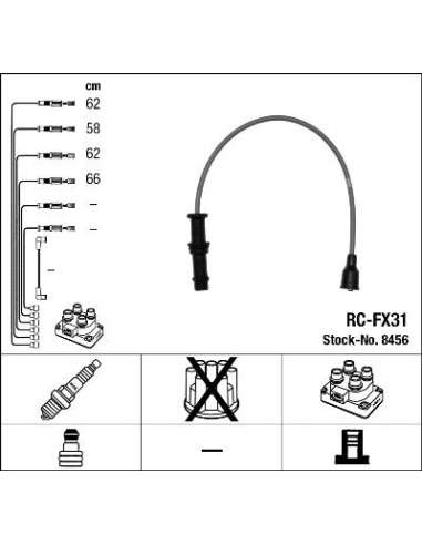 Juego de cables de encendido Ngk 8456 - RC-FX31 NGKJGO.CABLES