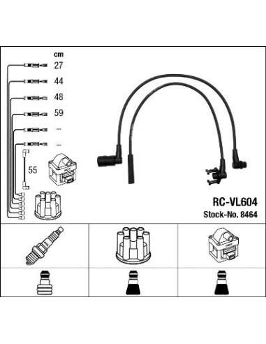 Juego de cables de encendido Ngk 8464 - RC-VL604 NGKJGO.CABLES