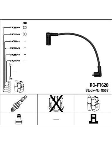 Juego de cables de encendido Ngk 8503 - RC-FT620 NGKJGO.CABLES