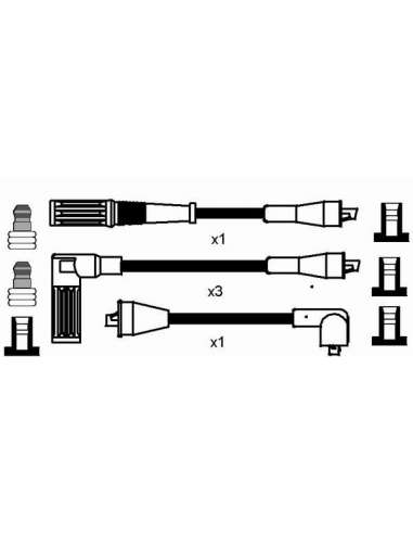 Juego de cables de encendido Ngk 8524 - RC-LC609 NGKJGO.CABLES