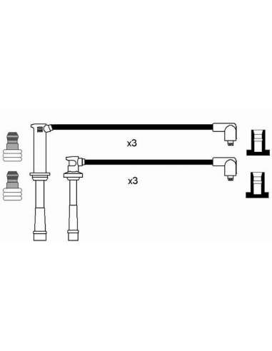 Juego de cables de encendido Ngk RC-FD603 - JGO.CABLES NGK