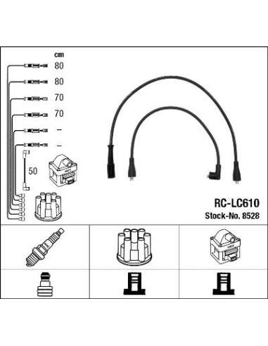 Juego de cables de encendido Ngk 8528 - RC-LC610 NGKJGO.CABLES