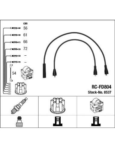 Juego de cables de encendido Ngk 8537 - RC-FD804 NGKJGO.CABLES