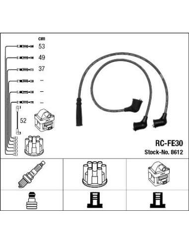 Juego de cables de encendido Ngk 8612 - RC-FE30 NGKJGO.CABLES